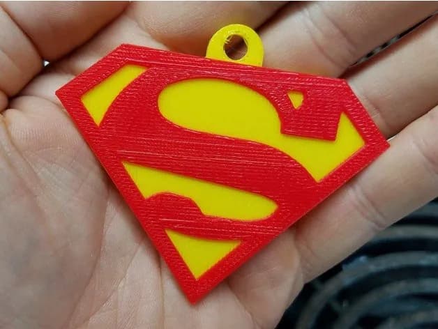 STL - llavero del simbolo de Superman