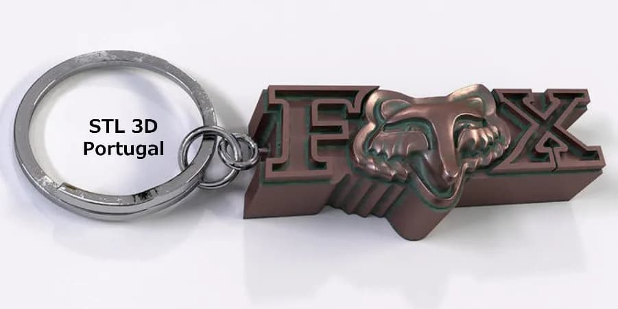 STL - Llavero Fox render 2