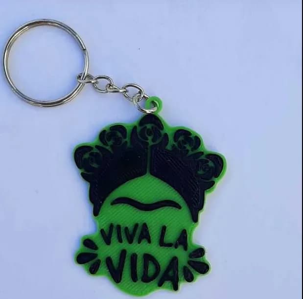 STL - Llavero Frida Kahlo Viva la Vida