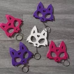 STL - llavero gato kawaii