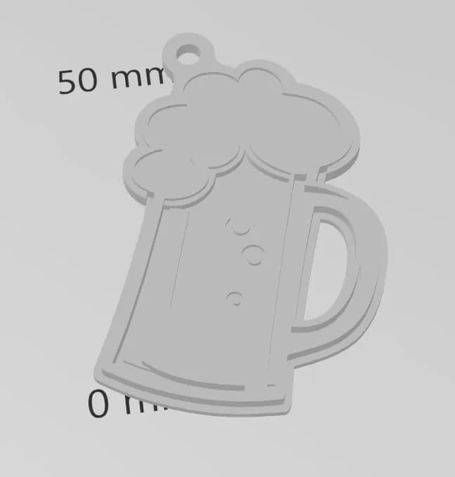 STL - llavero jarra de cerveza