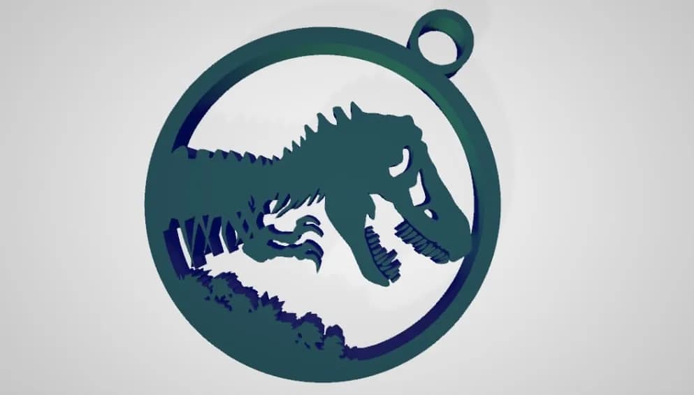 STL - llavero jurassic park