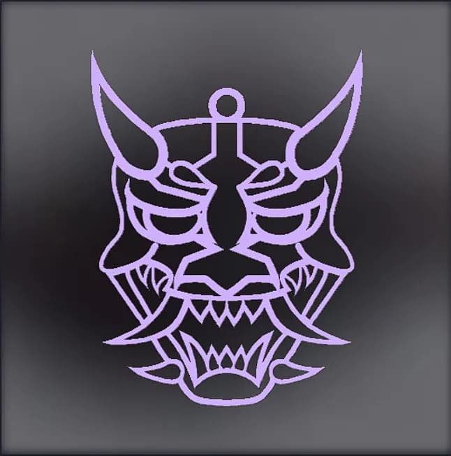 STL - Llavero Oni demonio