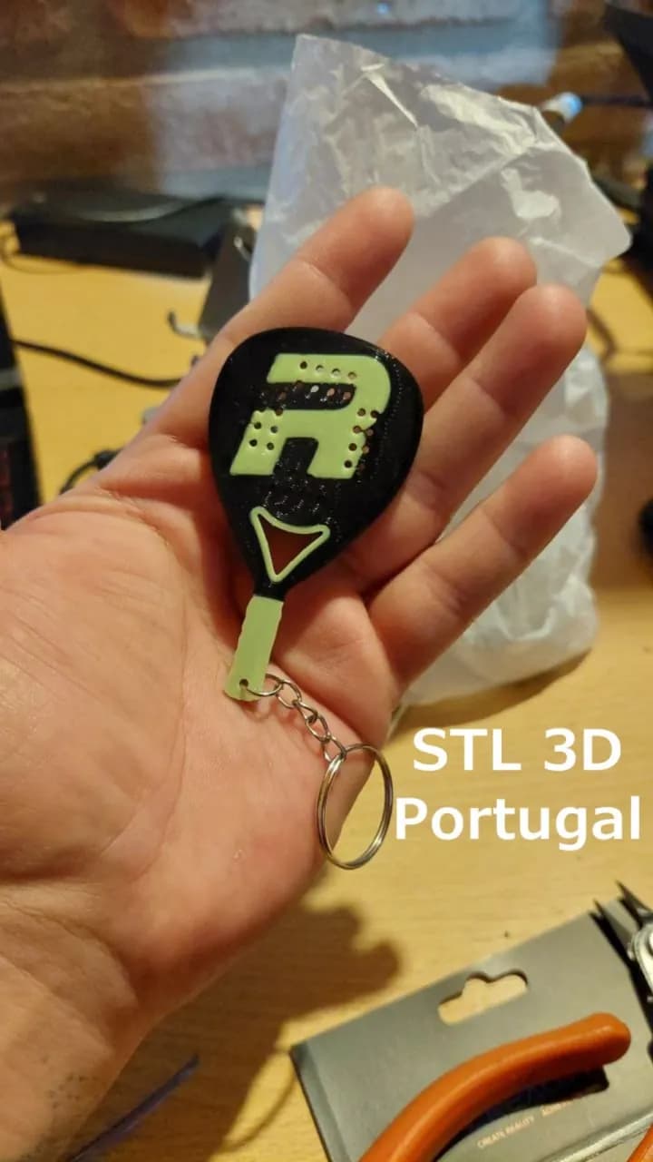 STL - Llavero Raqueta Paddle