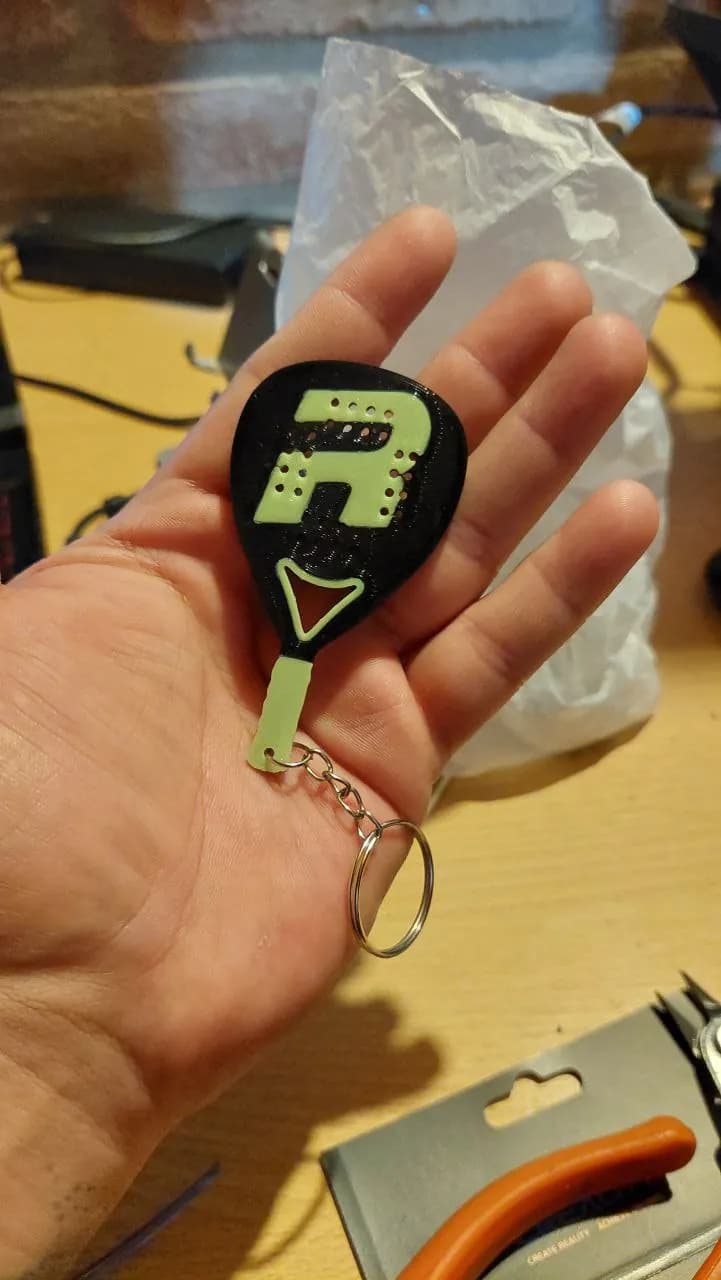 STL - Llavero Raqueta Paddle