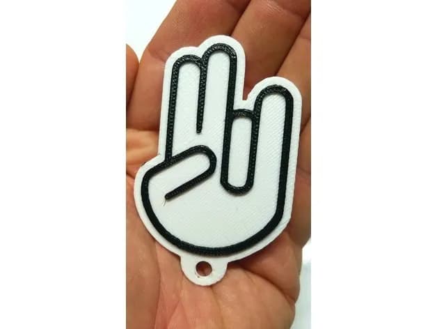 STL - llavero Shock Hand