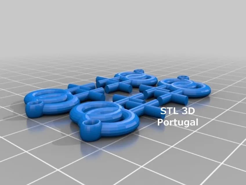 STL - Llavero simbolo LGBT render 2