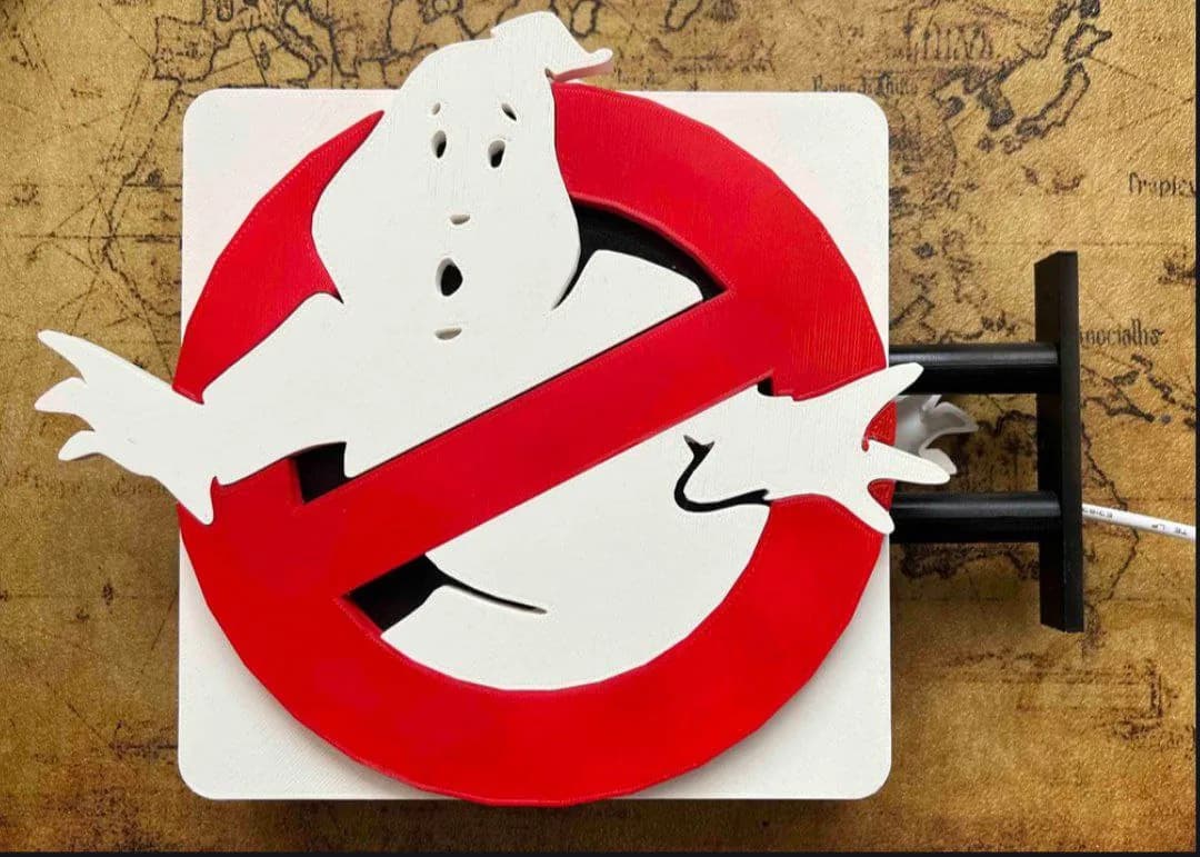 STL - Logo Ghostbusters LED