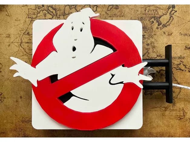 STL - Logo Ghostbusters LED