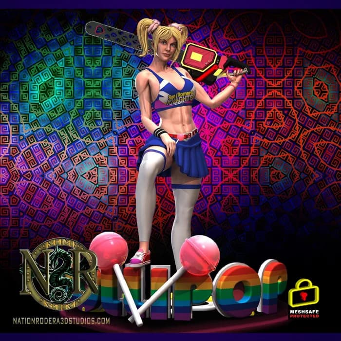 STL - lollipop chainsaw + nsfw
