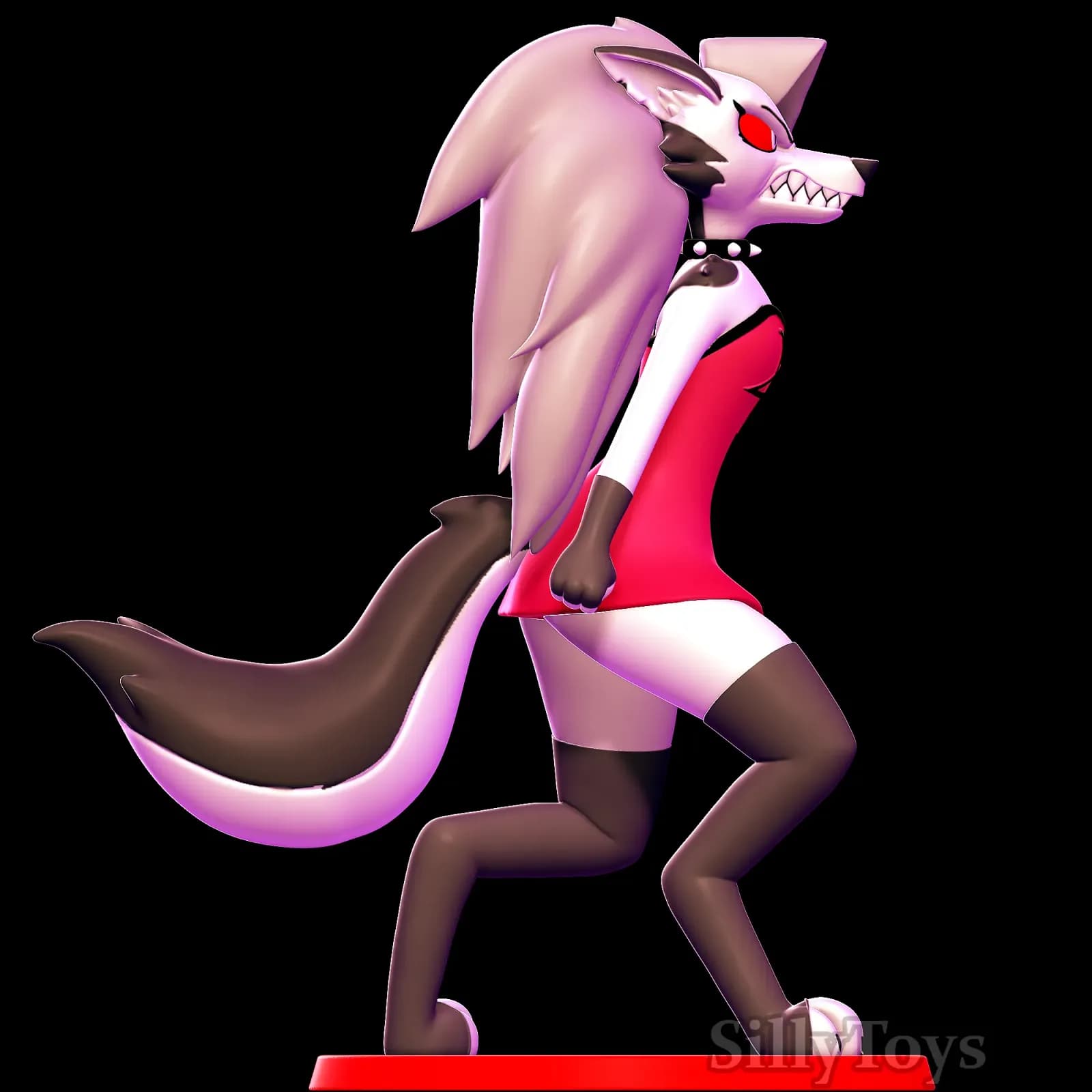 STL - Loona Helluva Boss figura furra render 3