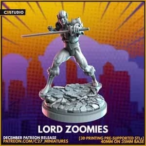 STL - Lord Zoomies figura