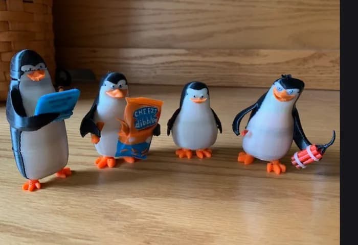 STL - Los pingüinos de Madagascar