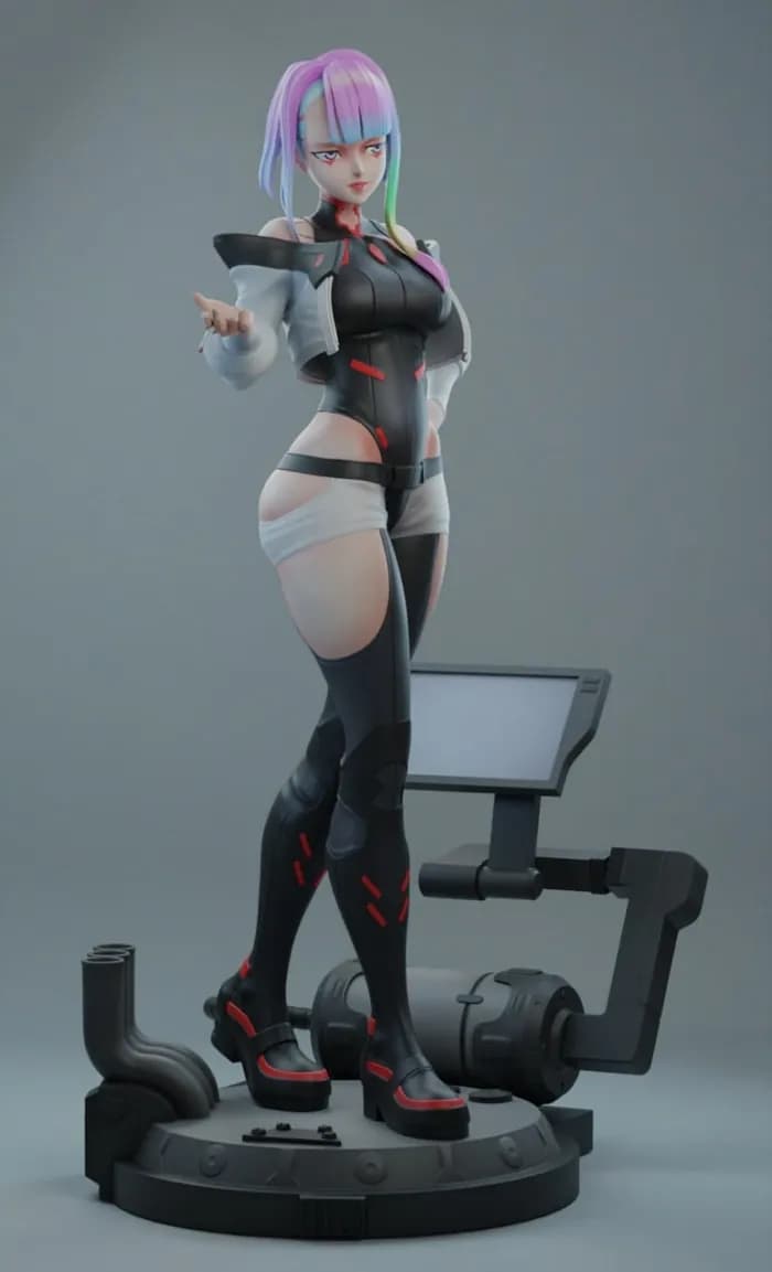STL - Lucy Cyberpunk Edgerunners render 4