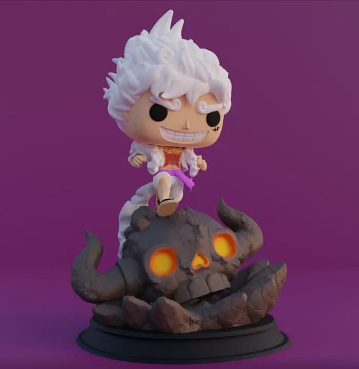 STL - luffy chibi