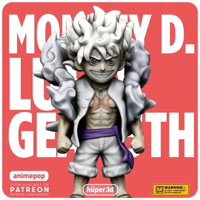 STL - luffy gear 5 2