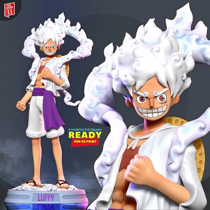 STL - luffy gear 5 one piece(1)