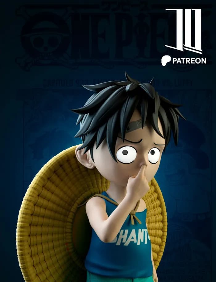STL - luffy kid bust