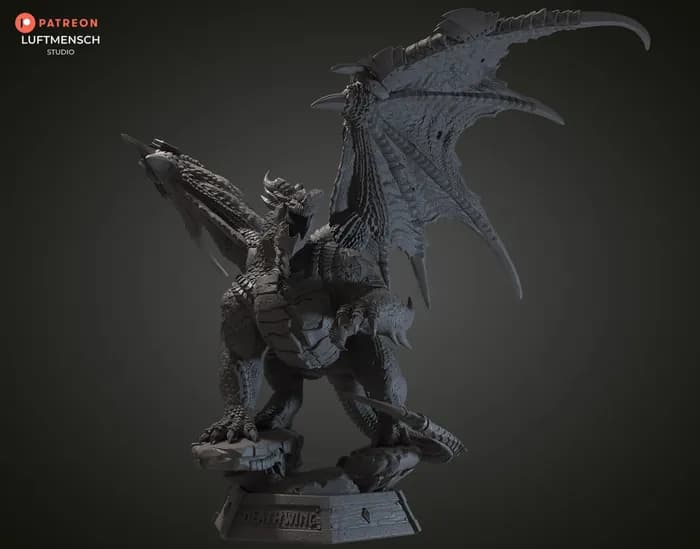 STL - luftmensch deathwing render 3