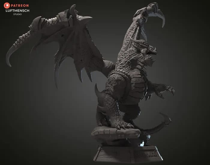 STL - luftmensch deathwing render 5