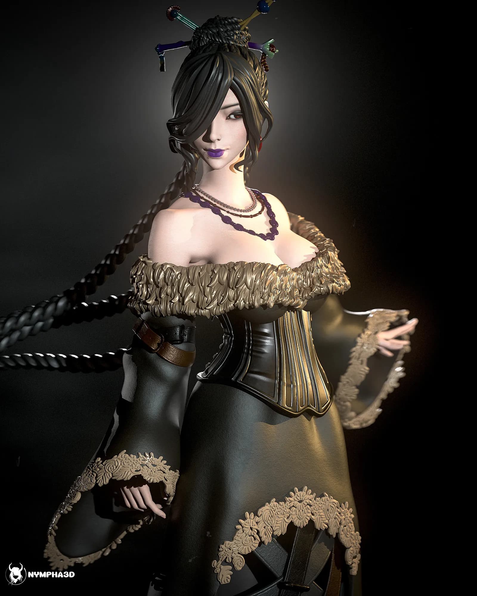 STL - Lulu con Moogle render 2