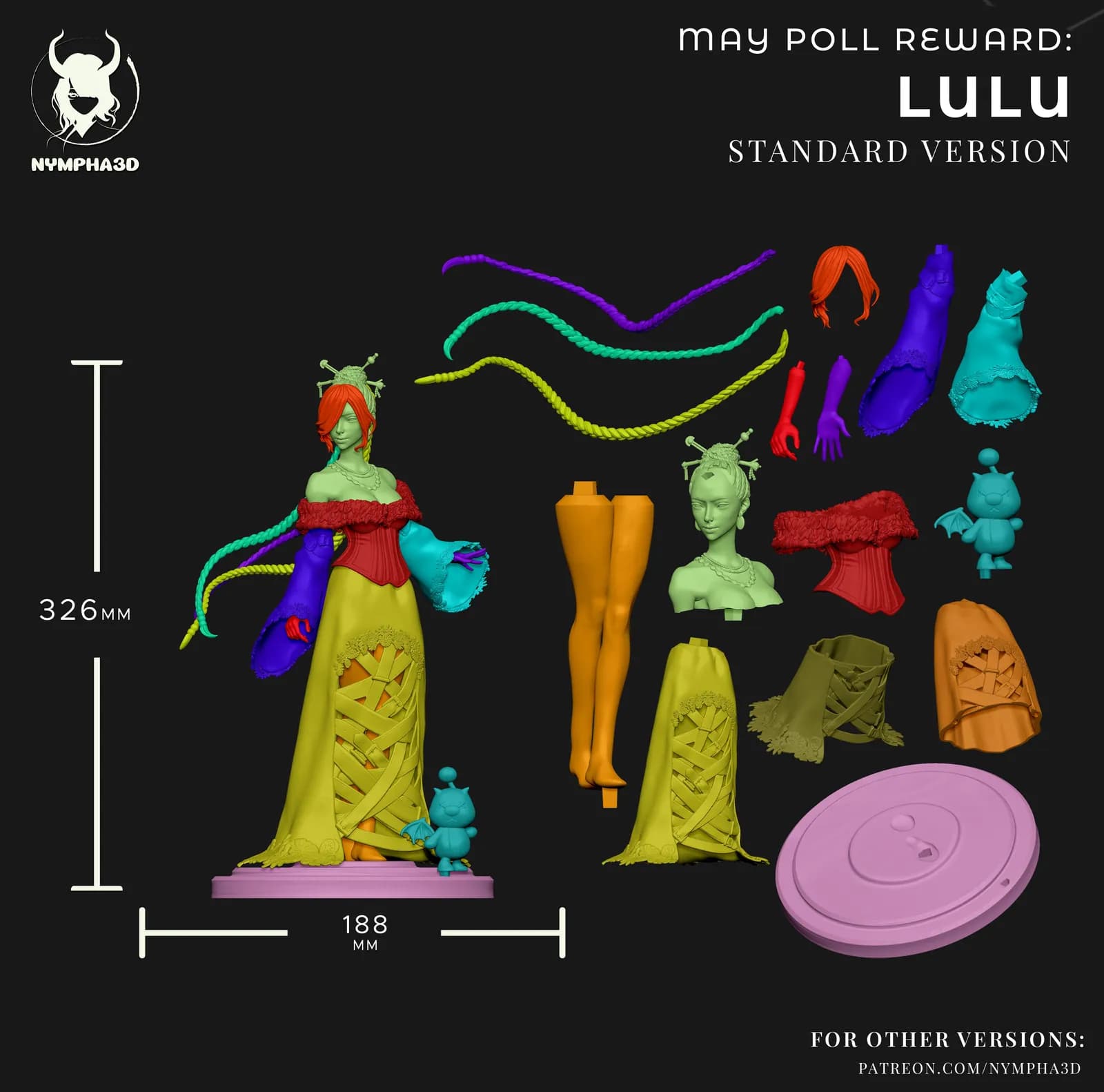 STL - Lulu con Moogle render 5