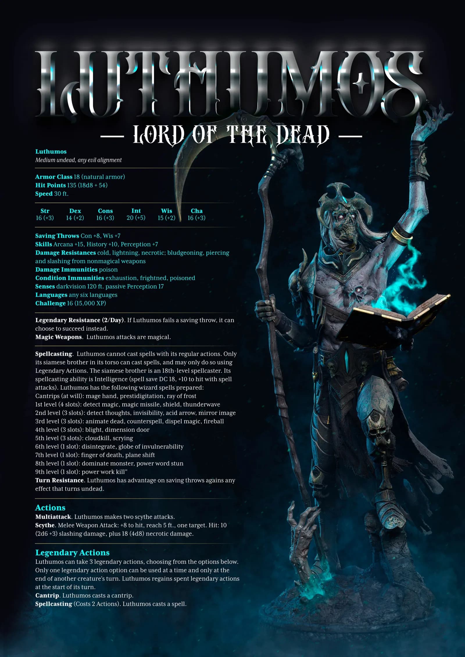 STL - Luthumos, Señor de los Muertos