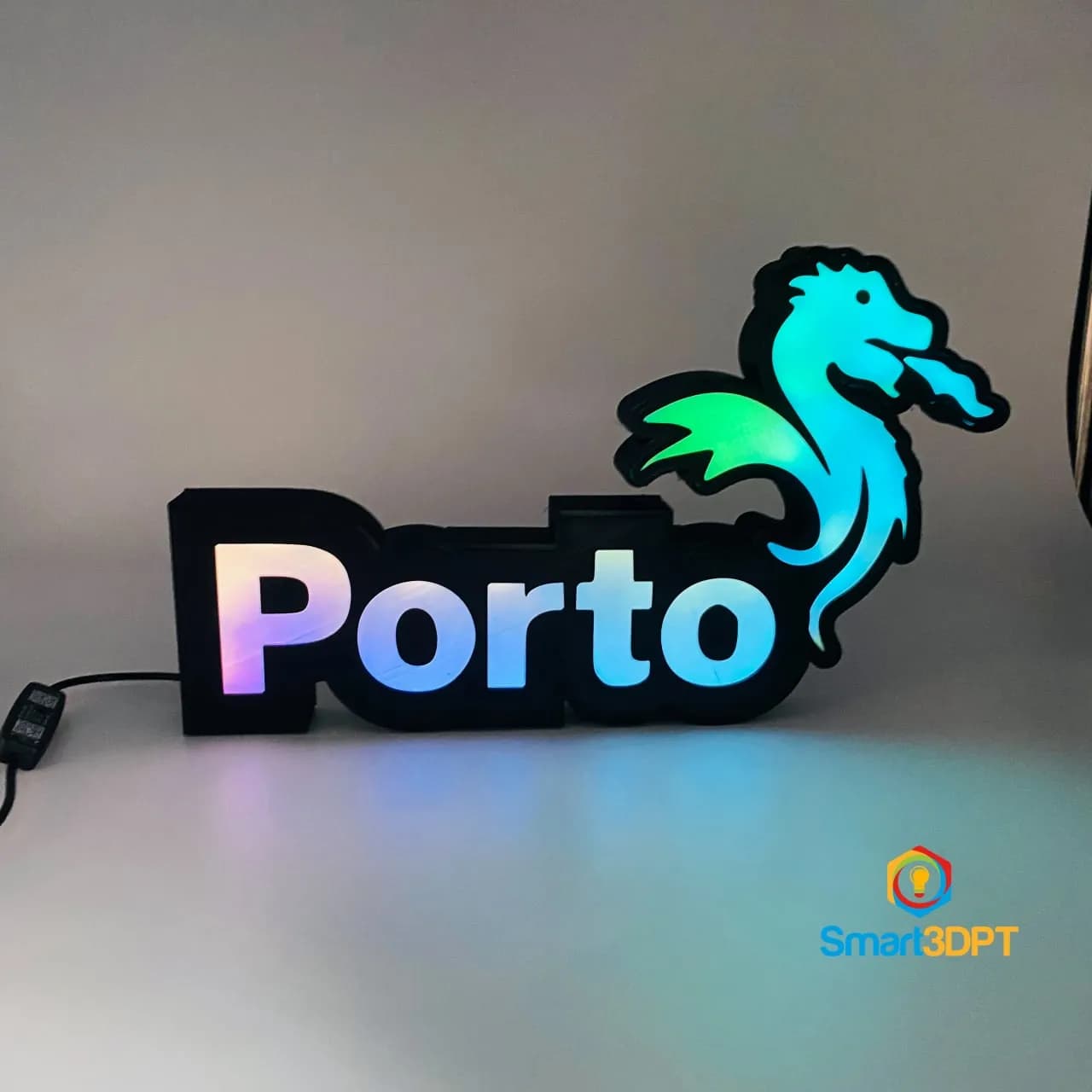 STL - Luz led F.C. Porto render 2