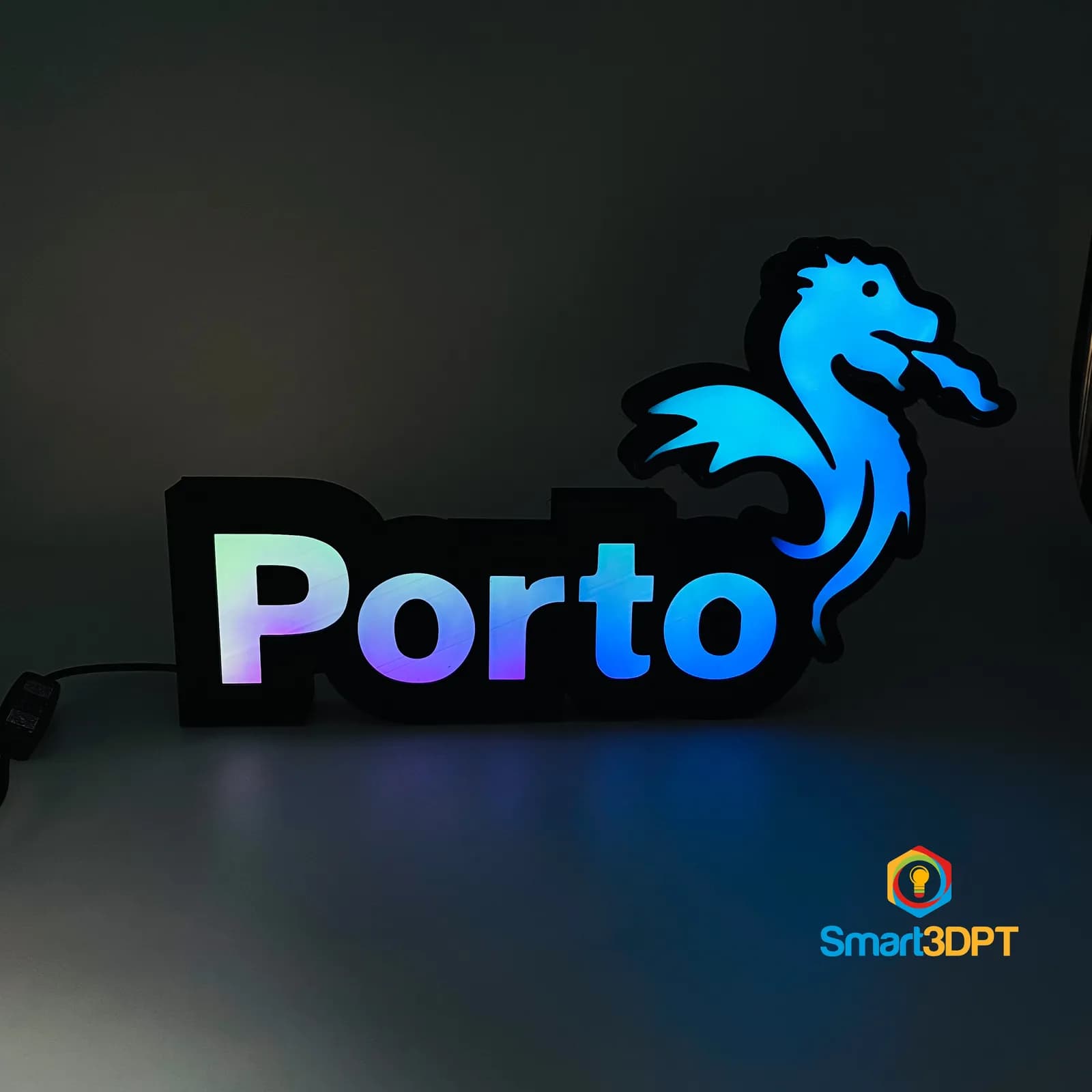 STL - Luz led F.C. Porto render 4
