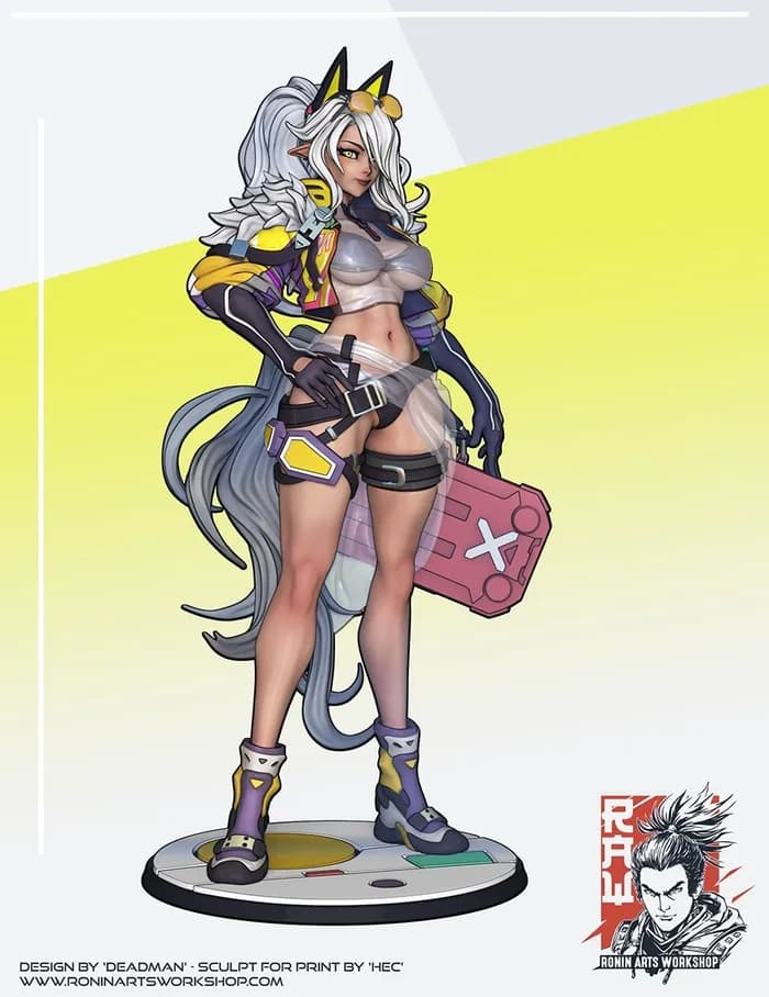 STL - m18 deadmans scifi elfgirl 01