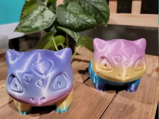 STL - Maceta Bulbasaur 2 render 2