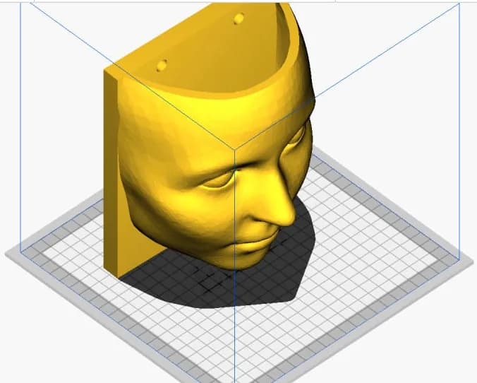 STL - Maceta Cabeza Humana render 2