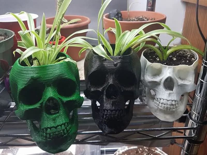 STL - Maceta calavera 2
