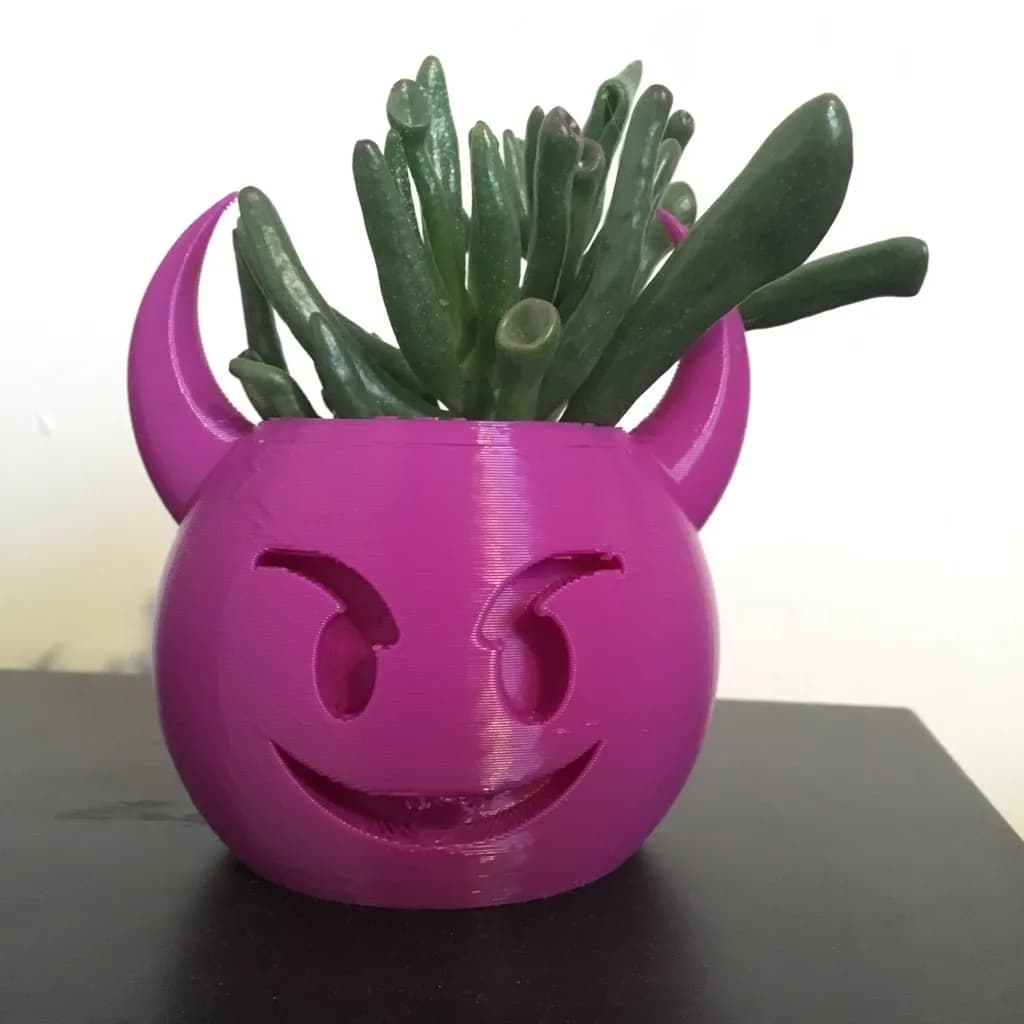 STL - Maceta Diablito Sonriente