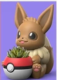 STL - Maceta Eevee Pokebola