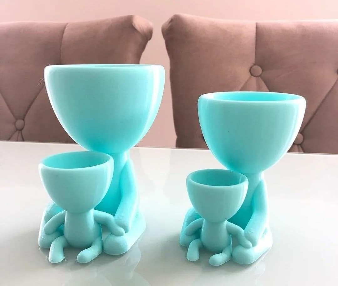 STL - Maceta estilo alien sentada