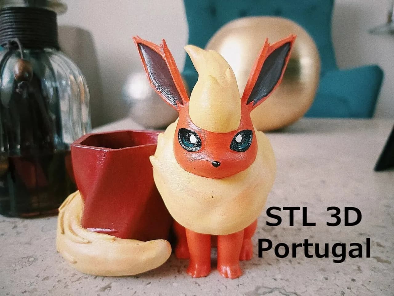 STL - Maceta Flareon Pokemon