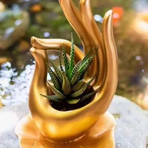 STL - Maceta Mano de Buda Dorada