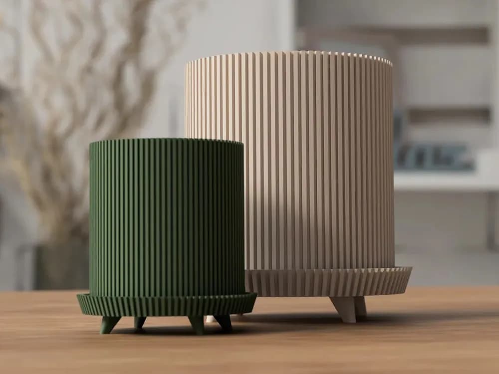 STL - Maceta moderna con patas