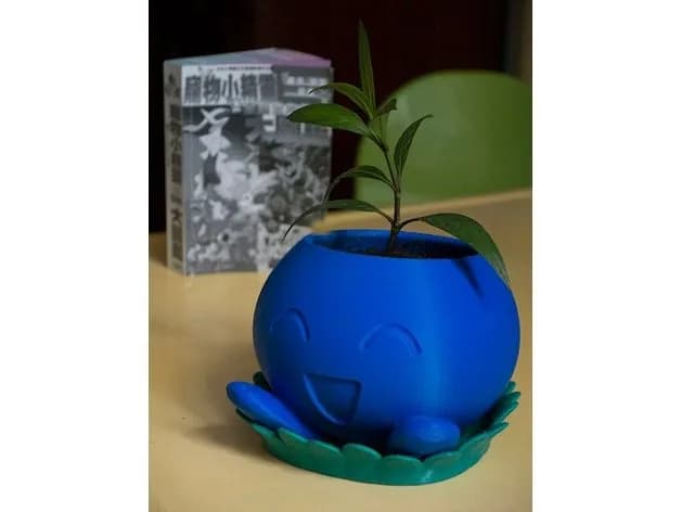 STL - Maceta Oddish azul