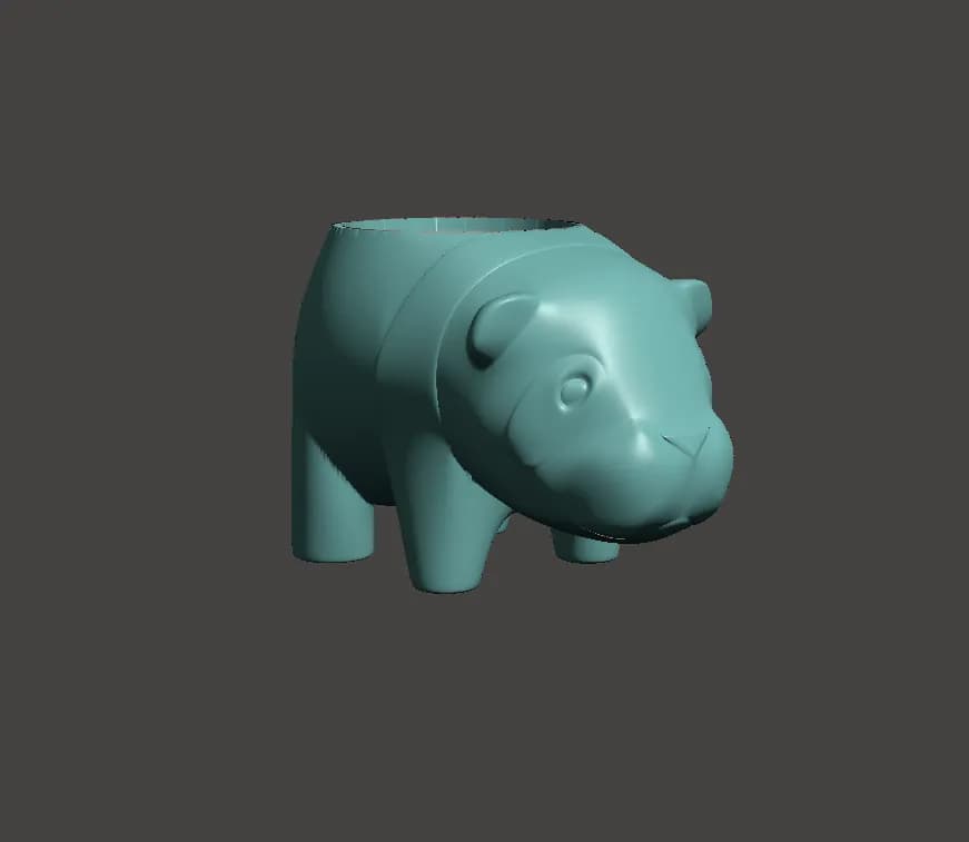 STL - maceta panda
