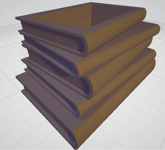 STL - macetero libro