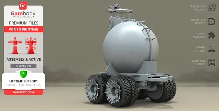 STL - mad max war rig fuel pod