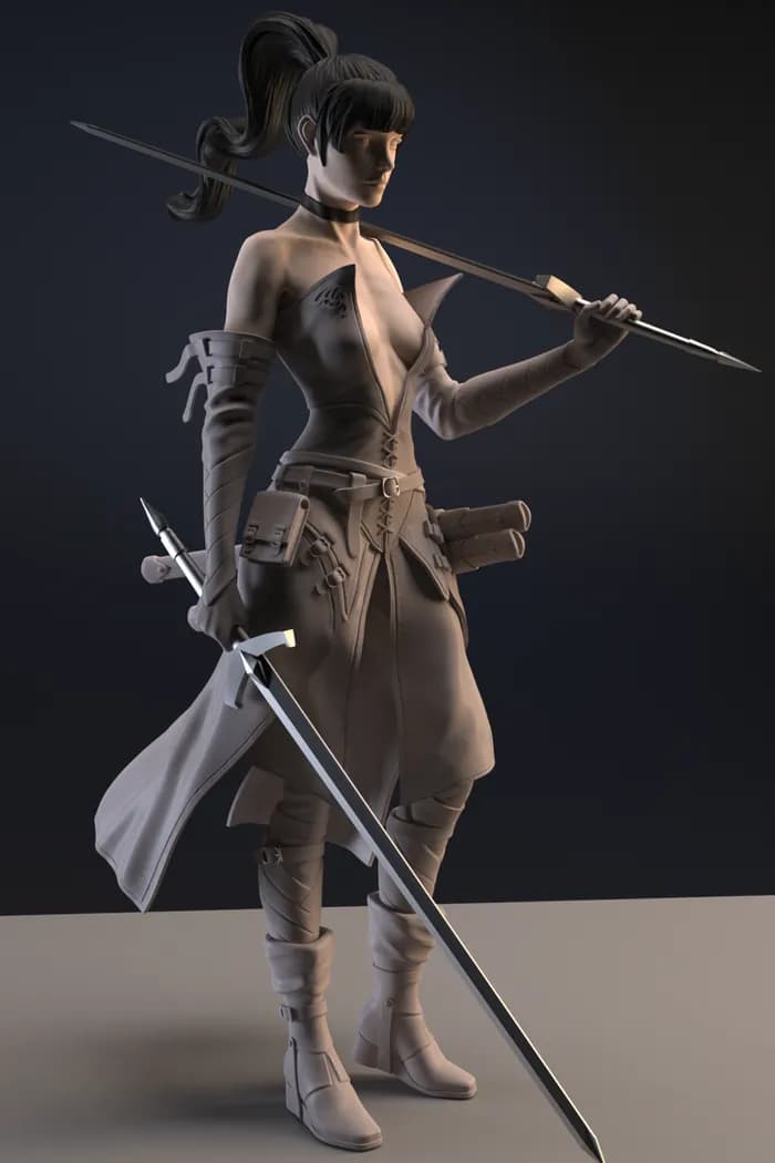 STL - Maestra Espadachín Shiwa