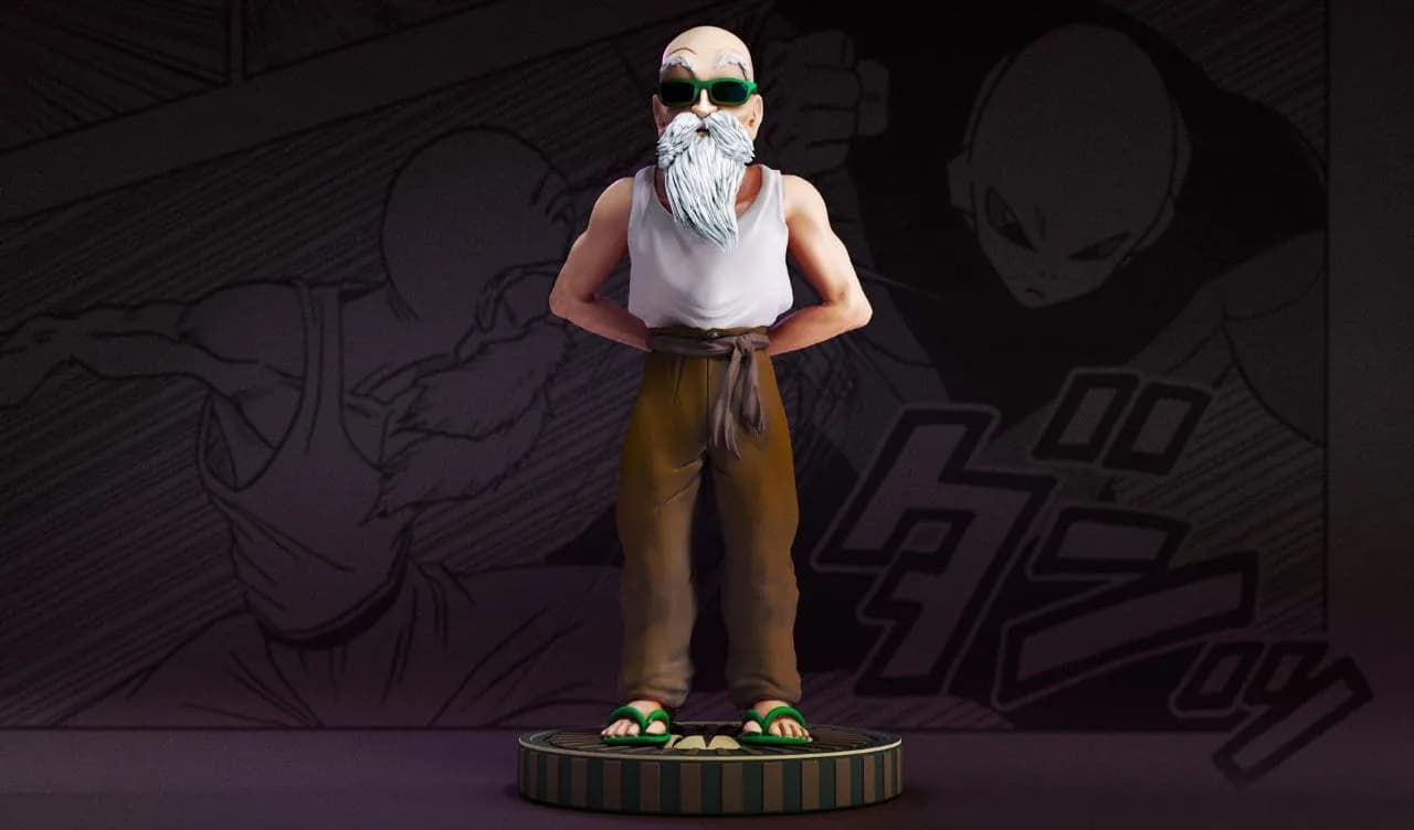 STL - Maestro Roshi con gafas de sol