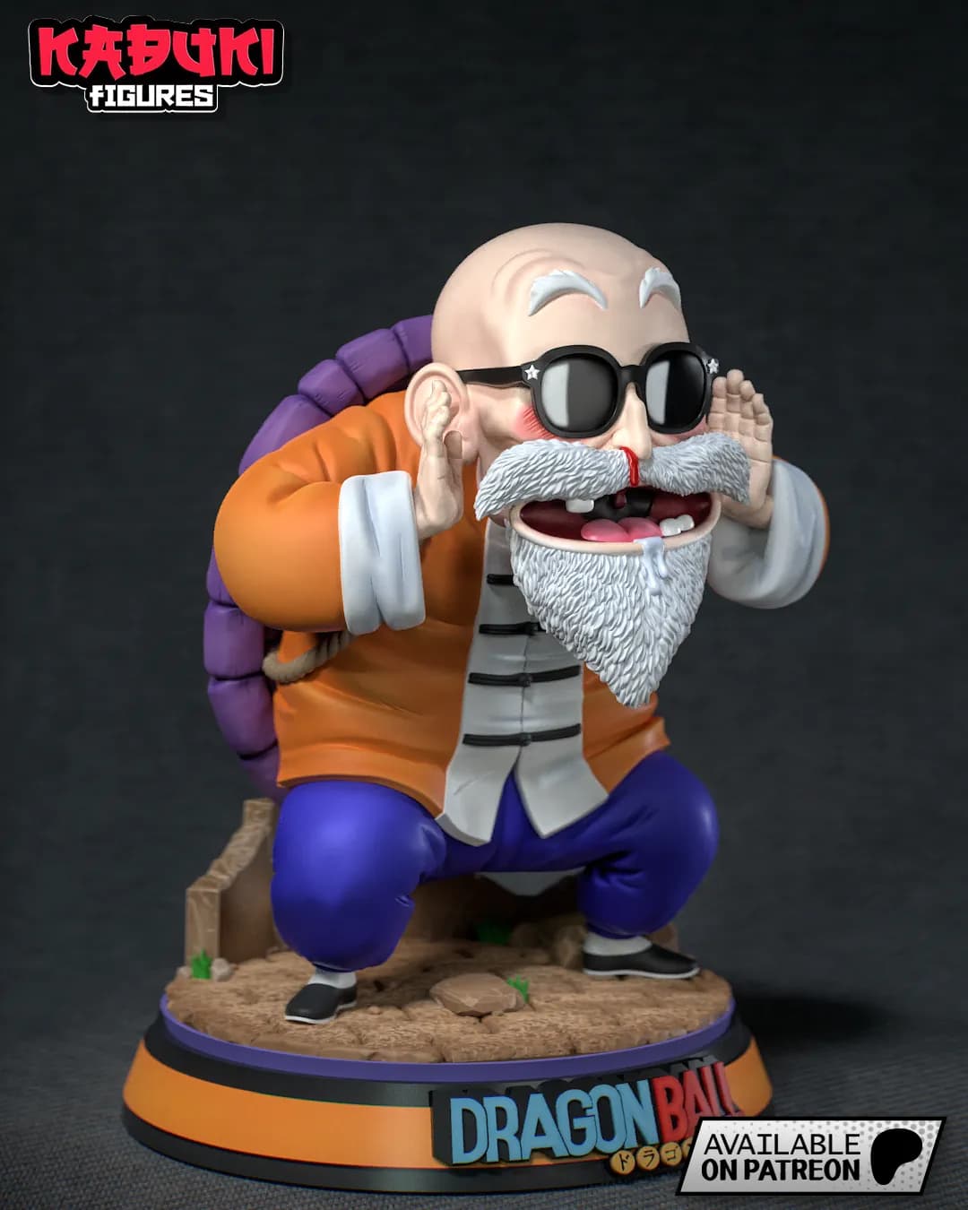 STL - Maestro Roshi Figura render 3