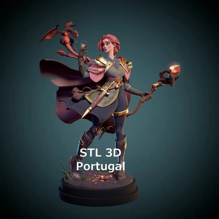 STL - magic girl stl 3d portugal