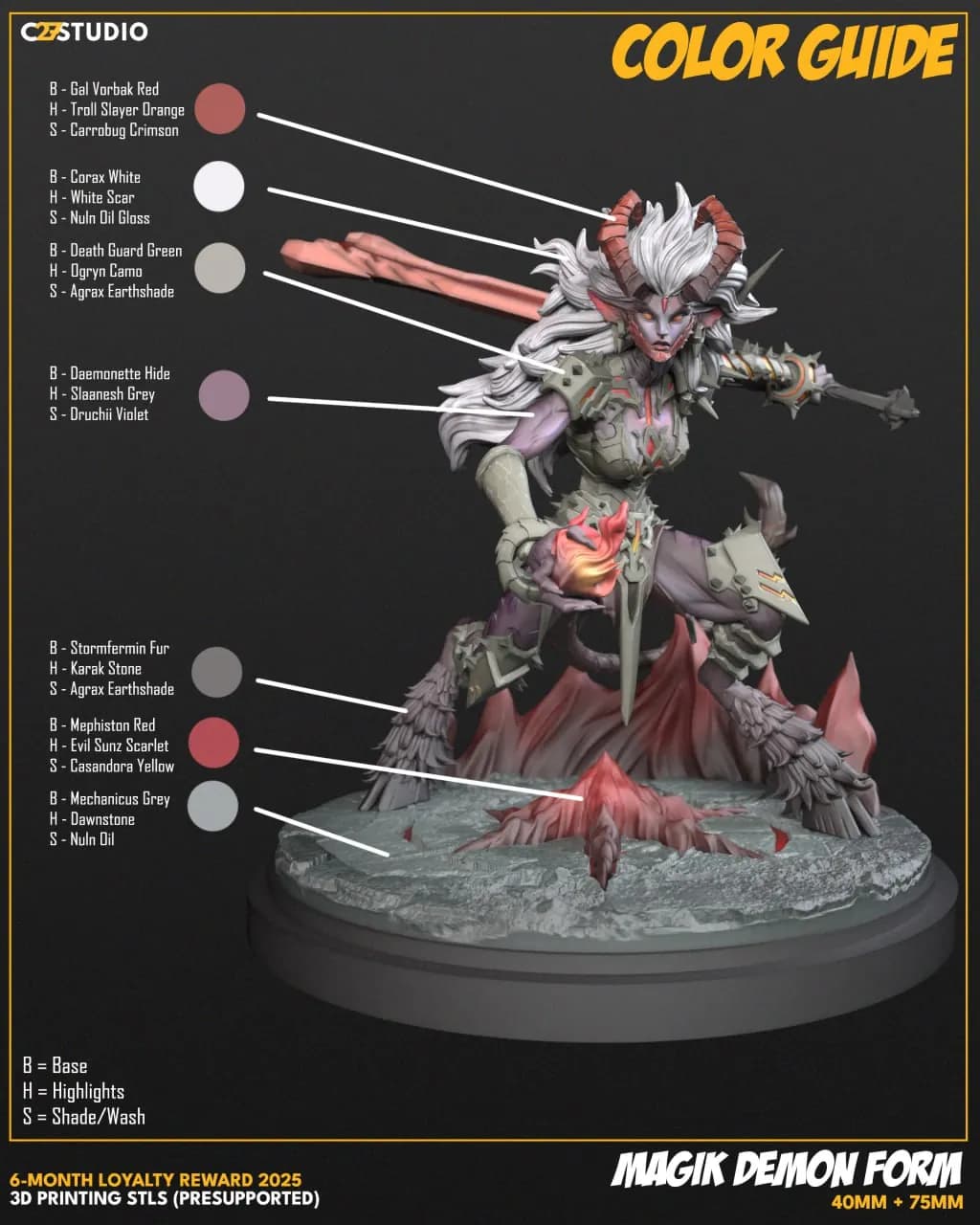 STL - Magik Forma Demonio Marvel Rivals