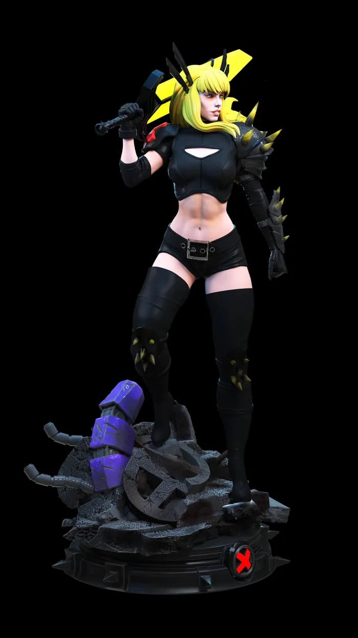 STL - Magik X Men figura render 2