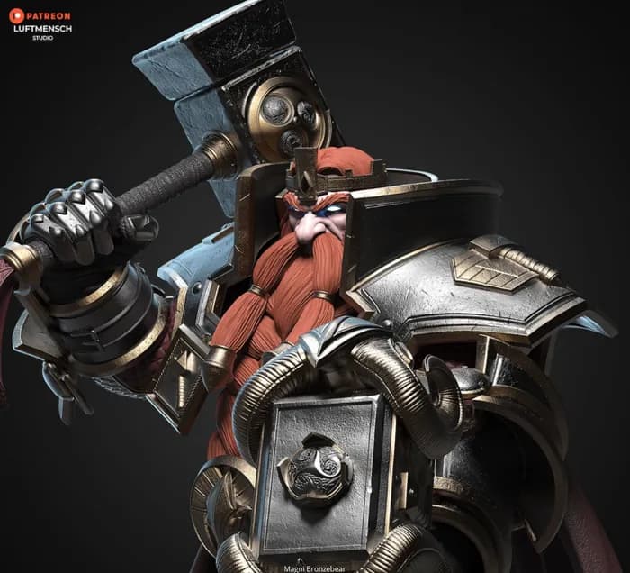 STL - magni bronzebeard 1 10